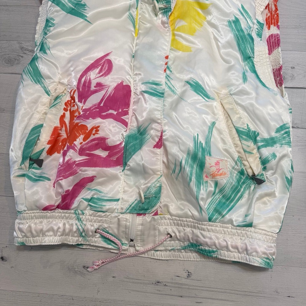 Vintage‎ 90s Luhta powder abstract colorful pattern vest - Picture 2 of 10